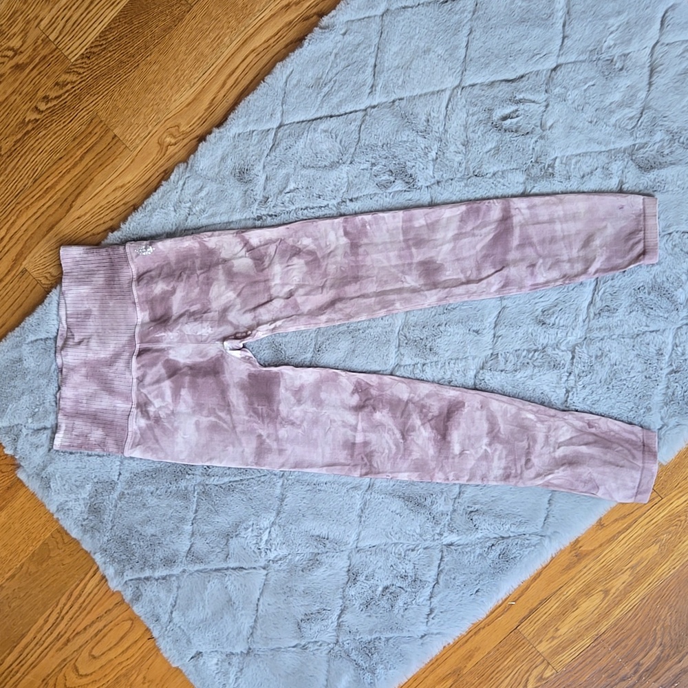 Free People Movement Purple/White Leggings, Women's Medium, Great Condition